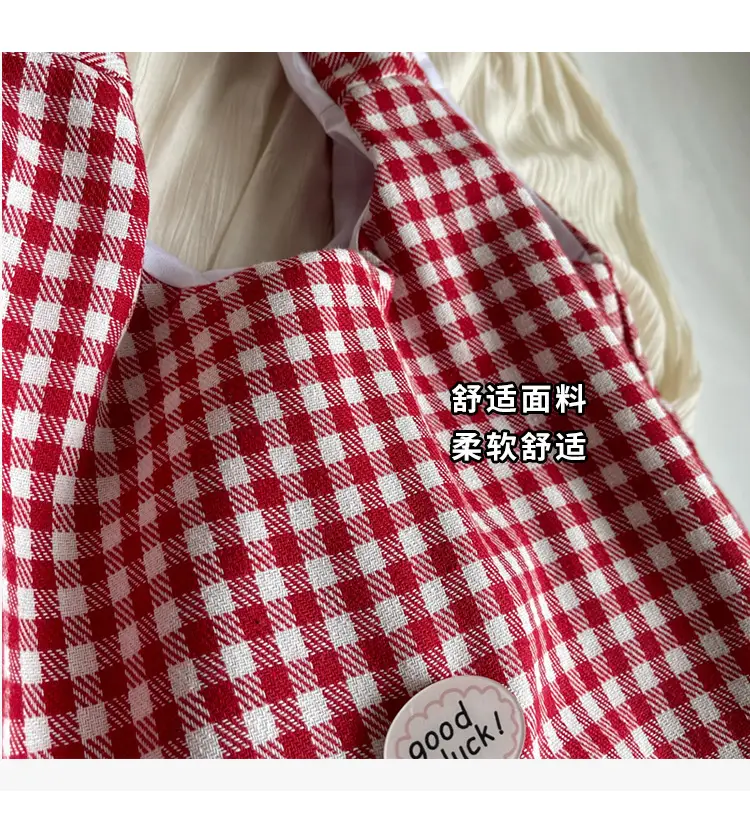 Red Plaid Shoulder Bag for Women 2026 — feature 4