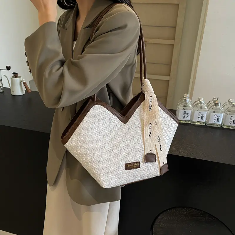 Niche Ribbon Tote Bag Large Capacity 2024 - Image 8