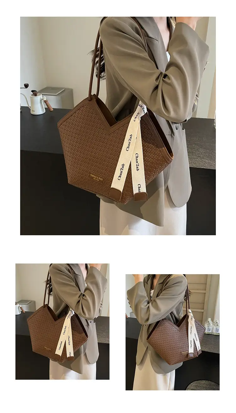 Niche Ribbon Tote Bag Large Capacity 2024 — feature 11