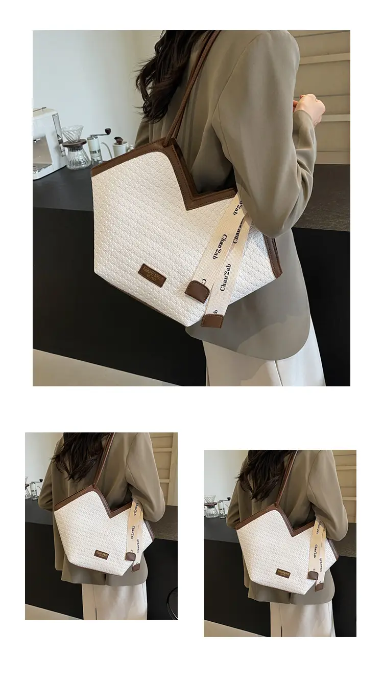 Niche Ribbon Tote Bag Large Capacity 2024 — feature 12