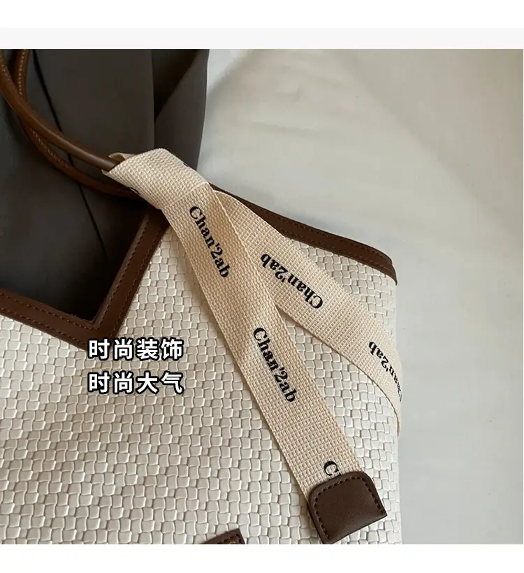 Niche Ribbon Tote Bag Large Capacity 2024 — feature 3