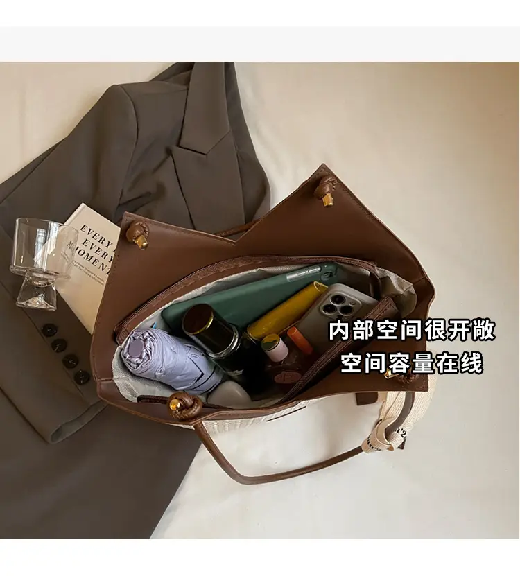 Niche Ribbon Tote Bag Large Capacity 2024 — feature 8