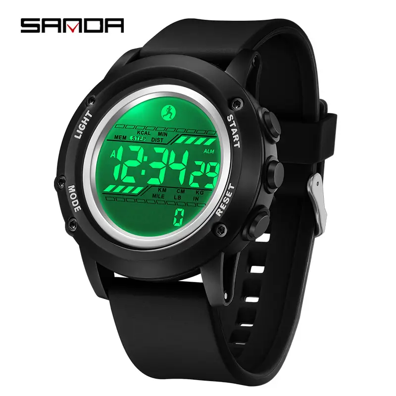 Sanda Camouflage Digital Watch with Alarm & Step Counter - Image 12
