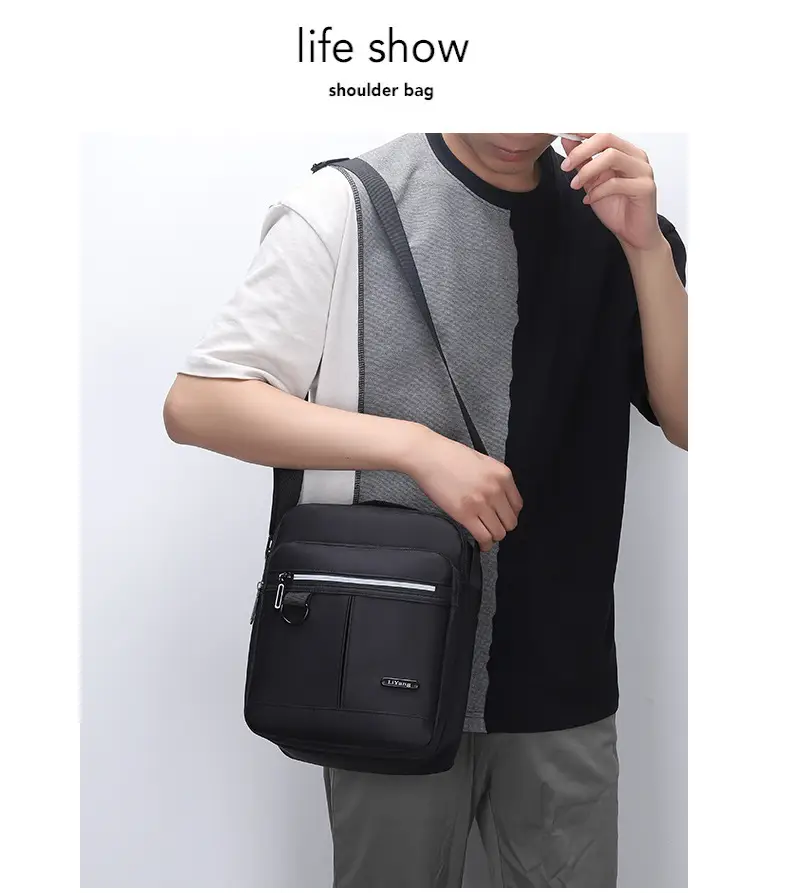 Men's Large Capacity Multi-Compartment Shoulder Bag — feature 10
