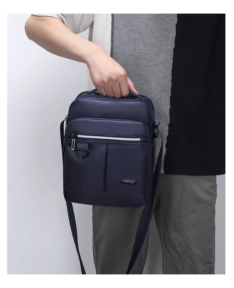 Men's Large Capacity Multi-Compartment Shoulder Bag — feature 12