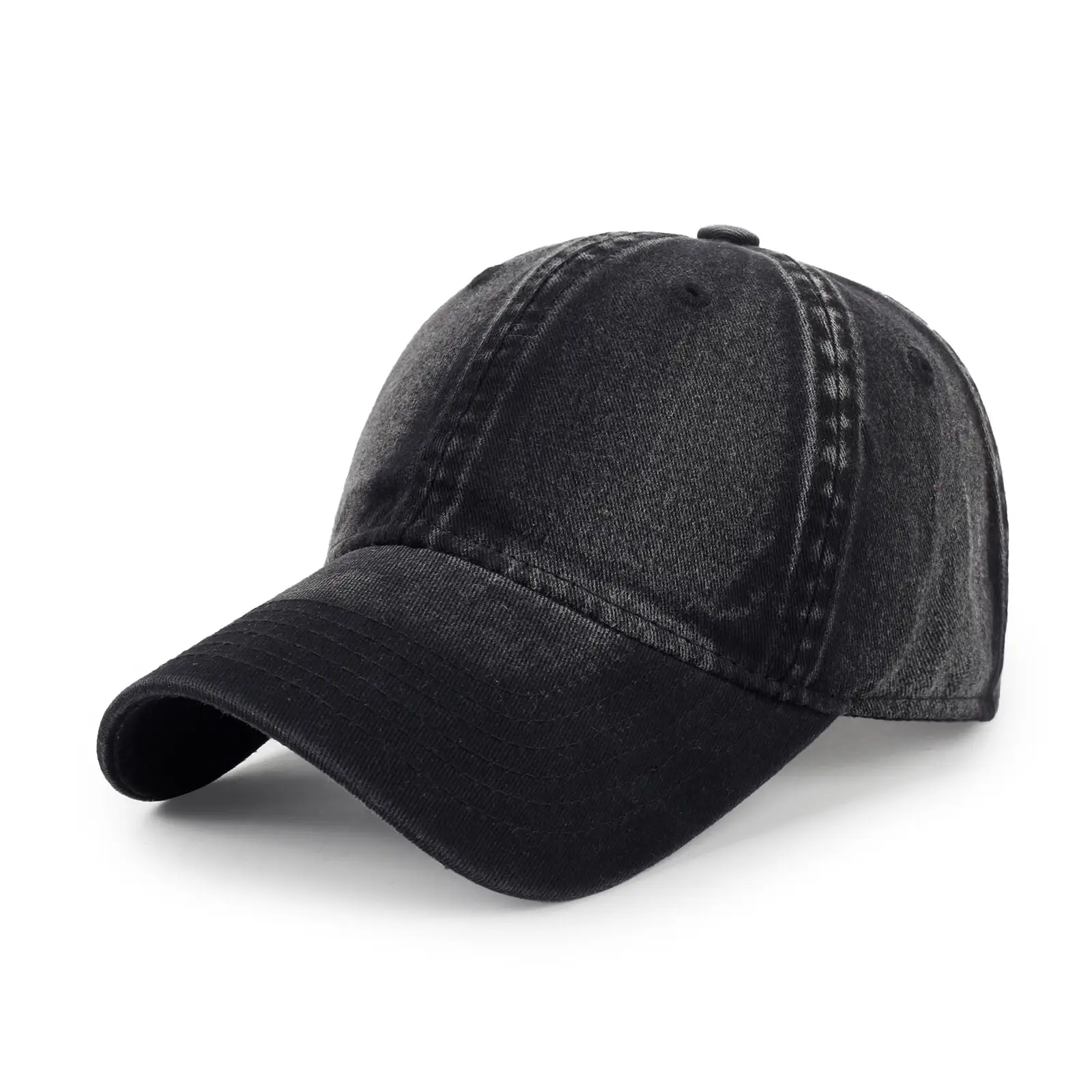 Men Black Baseball Cap Summer Outdoor 51x60cm — feature 12