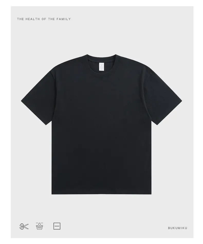 Men Cotton T-Shirt Light Grey Short Sleeve Loose Fit — feature 6