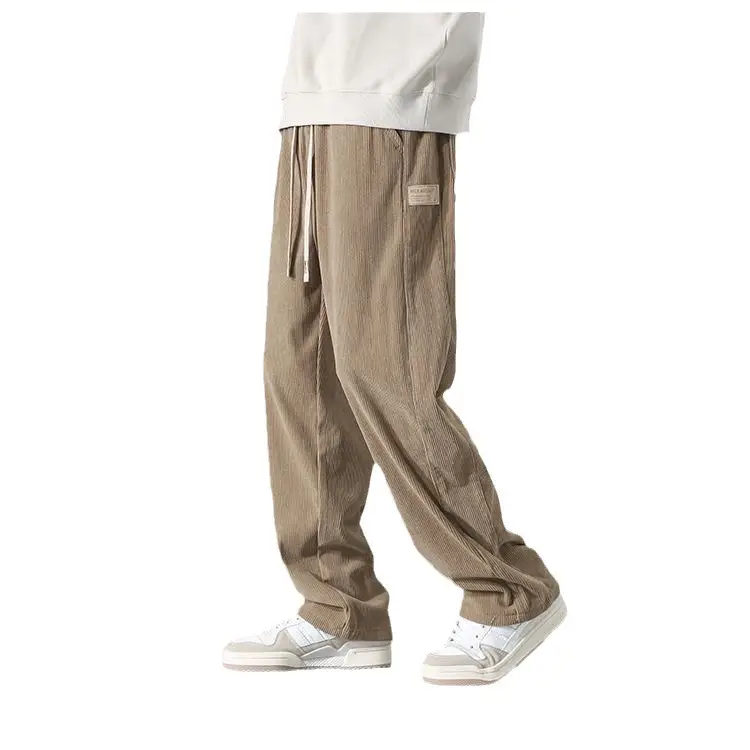 Men's Corduroy Wide-leg Pants Spring Autumn Casual
