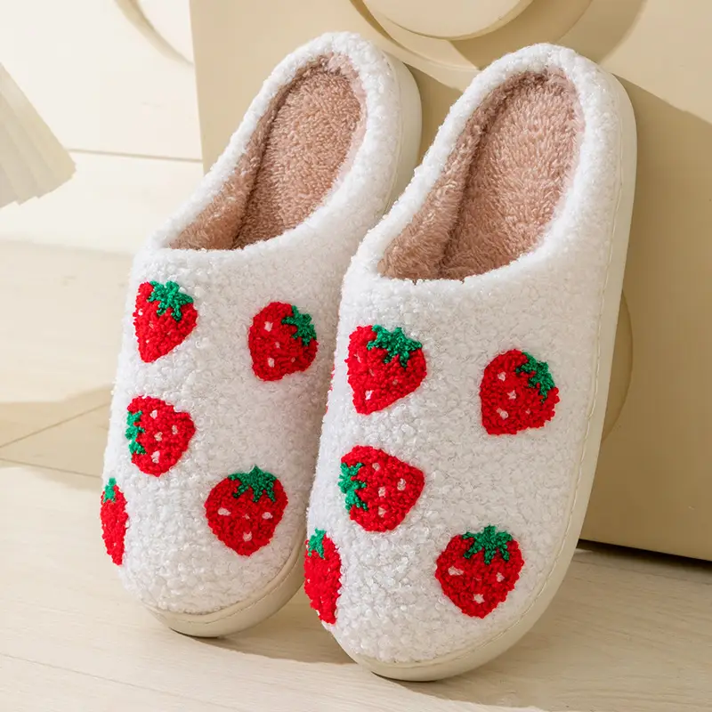 Cotton Slippers for Men Winter Warm Indoor Non-Slip