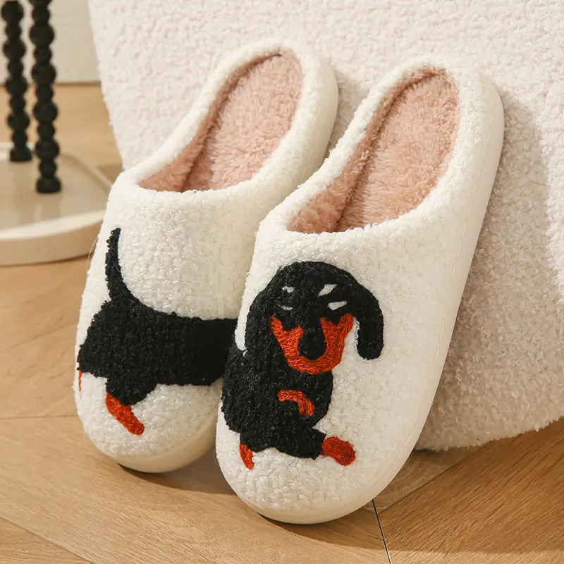 Cotton Slippers for Men Winter Warm Indoor Non-Slip