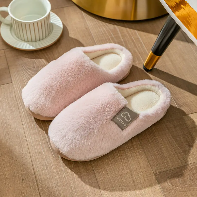 Cotton Slippers for Men Winter Warm Indoor Non-Slip