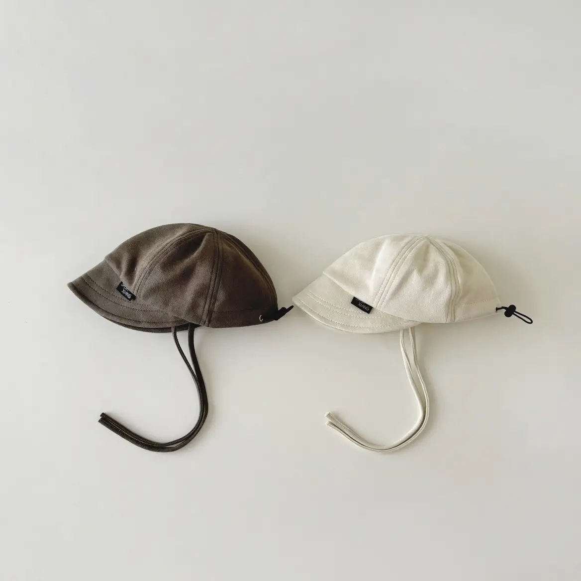 Beige Adjustable Baseball Cap for Boys Girls Autumn Winter - Image 7