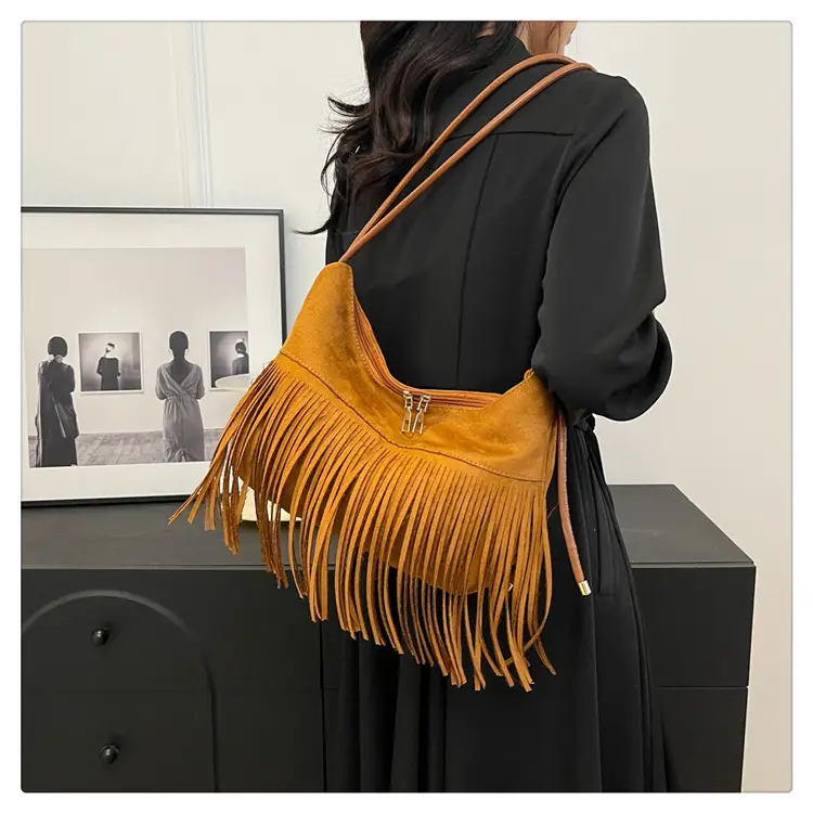 Black Fringe Shoulder Bag for Women 2024 — feature 12