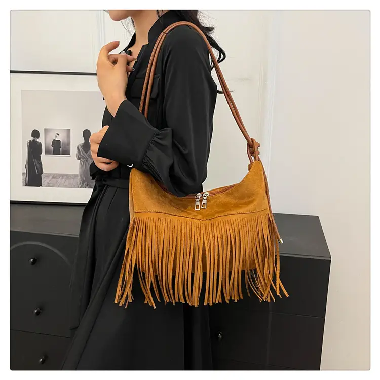 Black Fringe Shoulder Bag for Women 2024 — feature 13