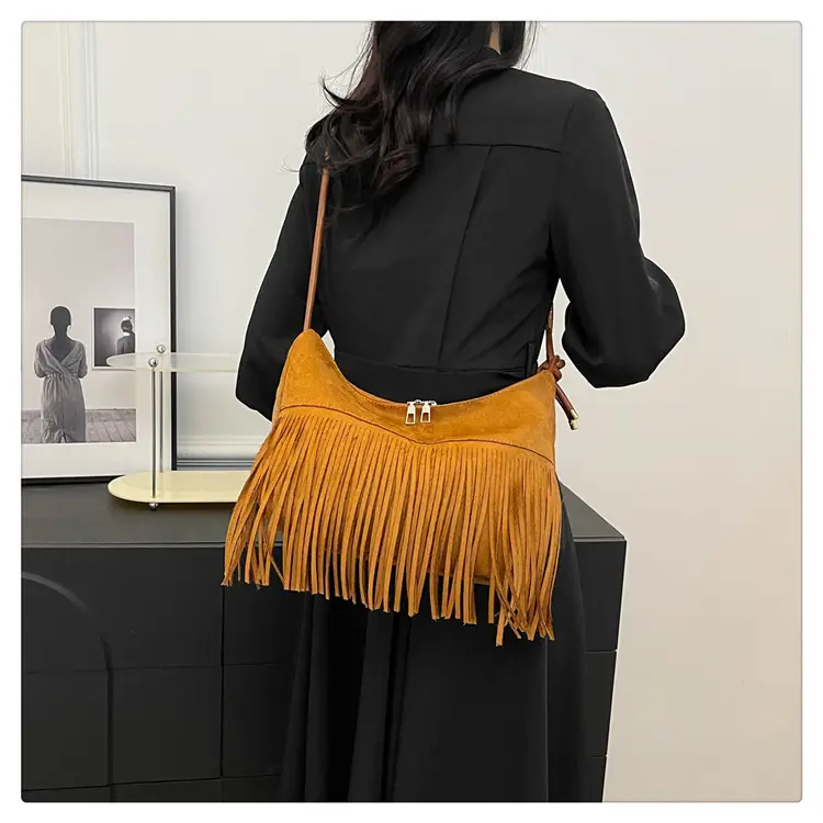 Black Fringe Shoulder Bag for Women 2024 — feature 15