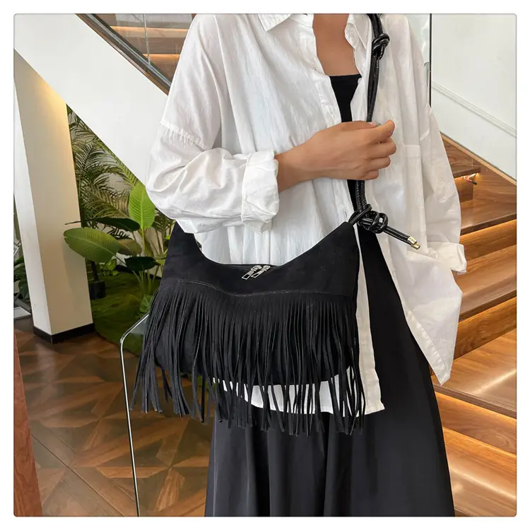 Black Fringe Shoulder Bag for Women 2024 — feature 19