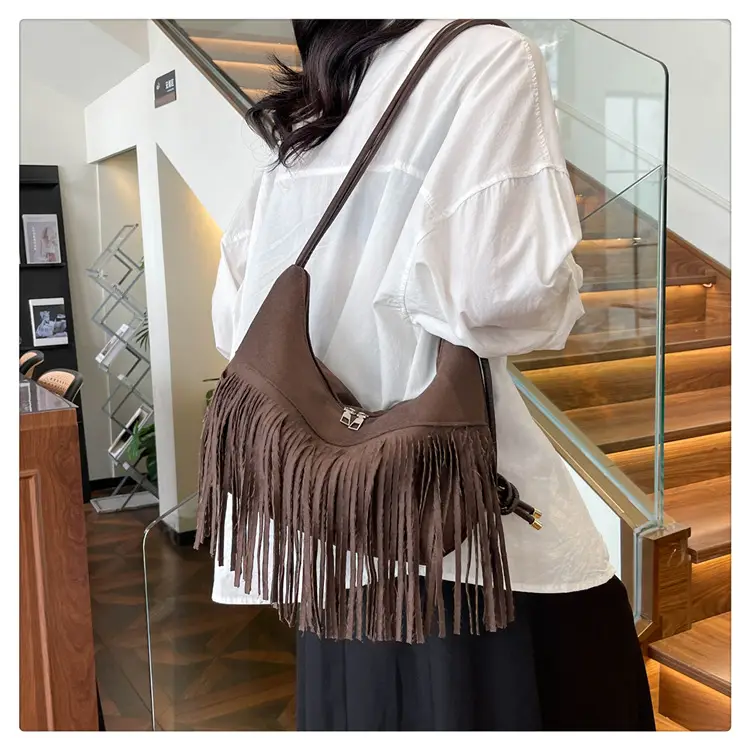 Black Fringe Shoulder Bag for Women 2024 — feature 21