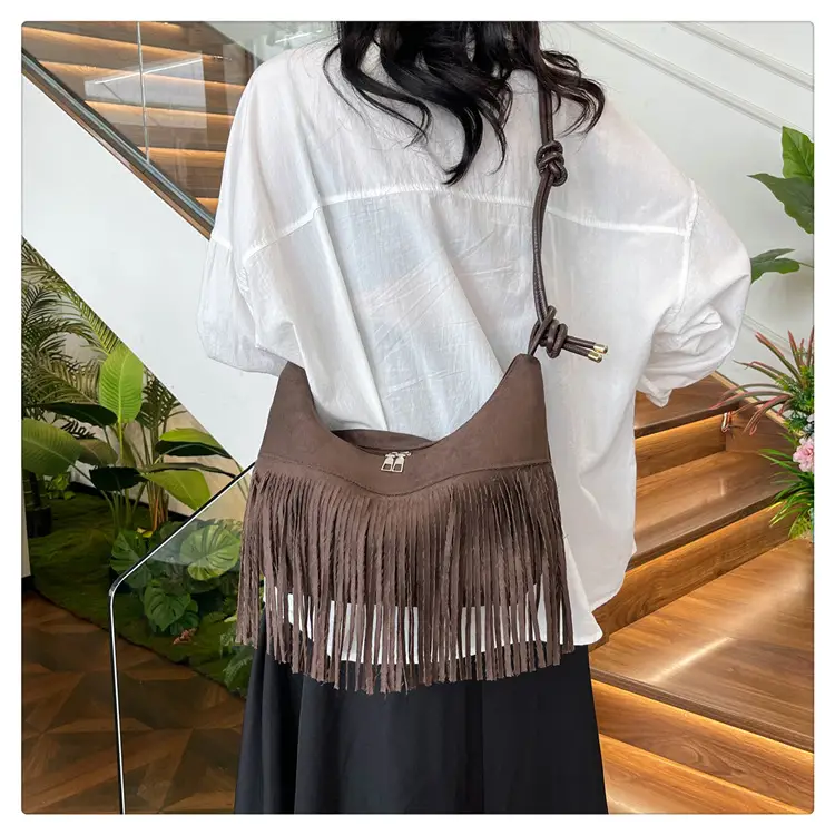 Black Fringe Shoulder Bag for Women 2024 — feature 24
