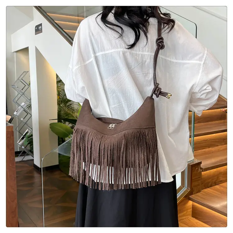 Black Fringe Shoulder Bag for Women 2024 — feature 25