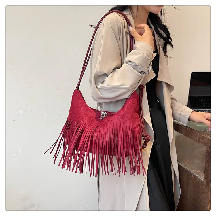 Black Fringe Shoulder Bag for Women 2024 — feature 27