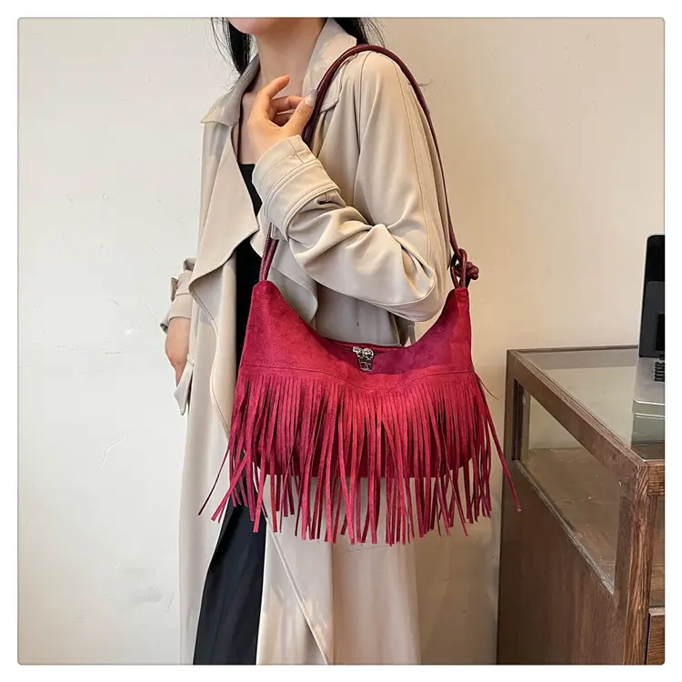 Black Fringe Shoulder Bag for Women 2024 — feature 29