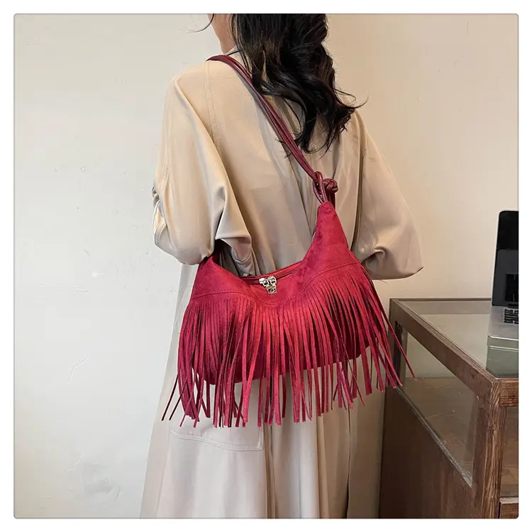 Black Fringe Shoulder Bag for Women 2024 — feature 30