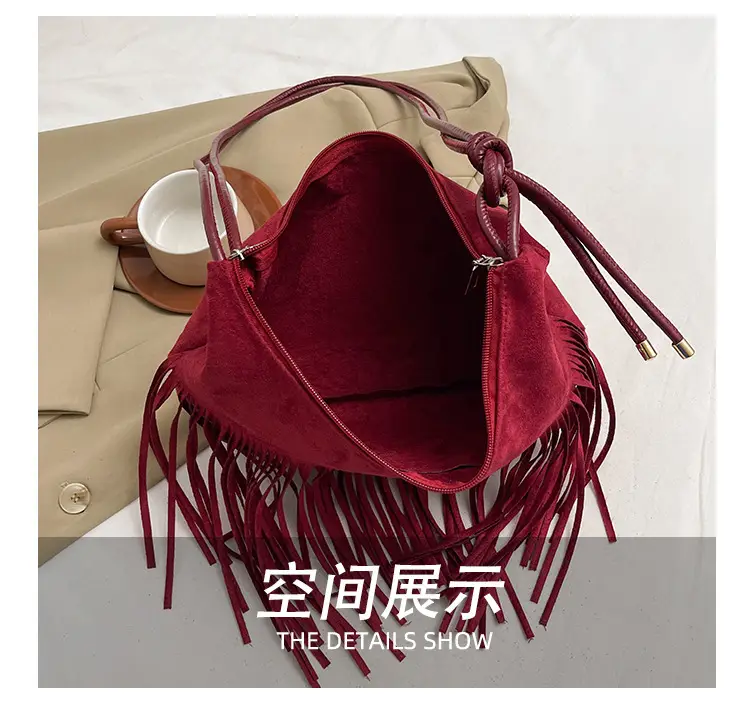 Black Fringe Shoulder Bag for Women 2024 — feature 8