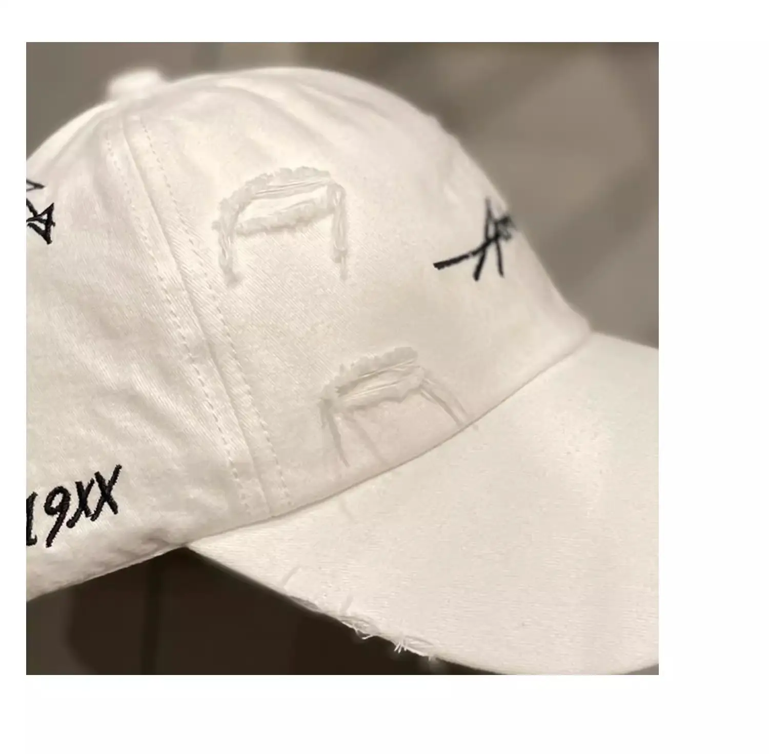 Women's Korean Style Baseball Cap Cream Misty — feature 12
