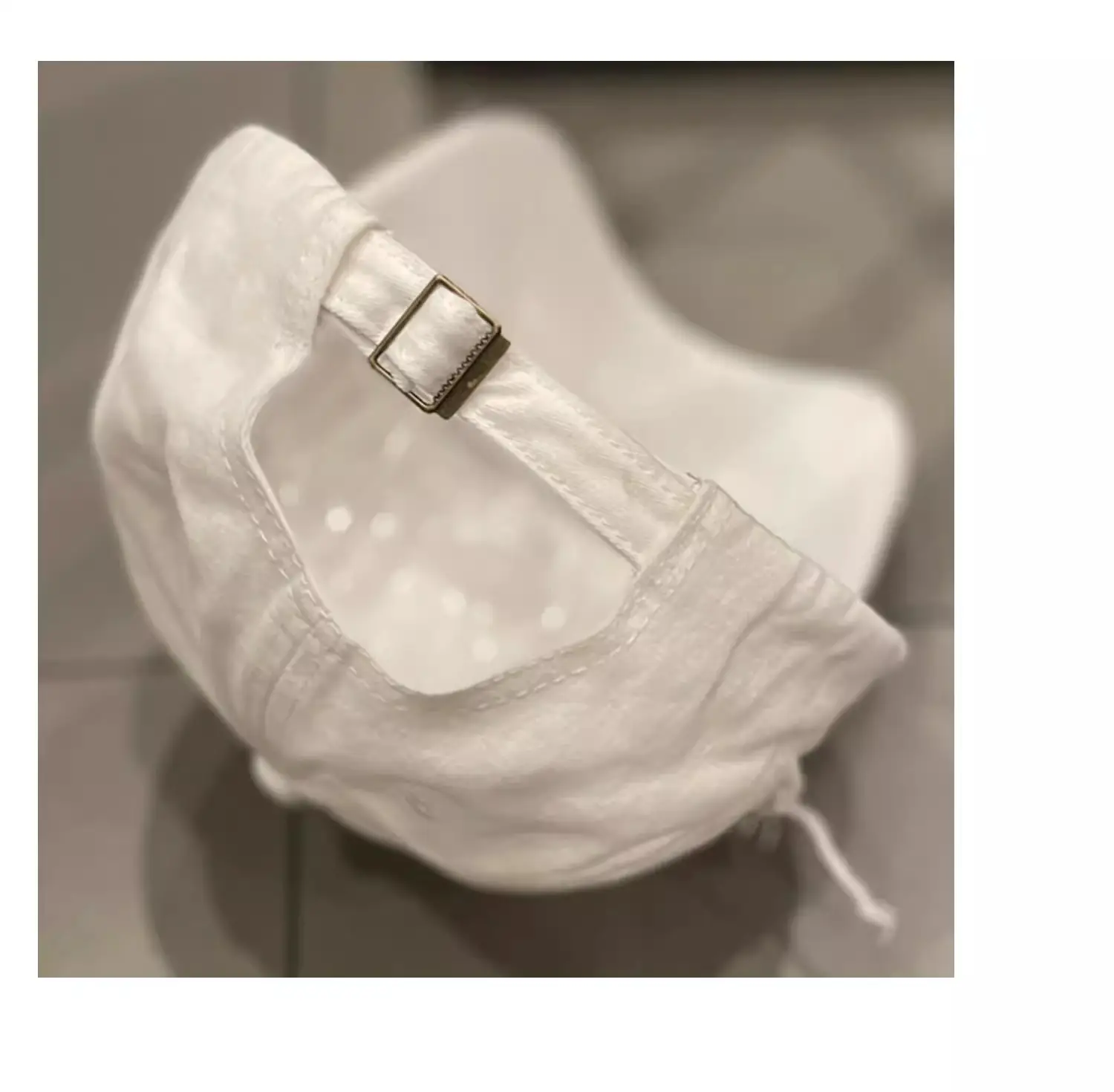 Women's Korean Style Baseball Cap Cream Misty — feature 13