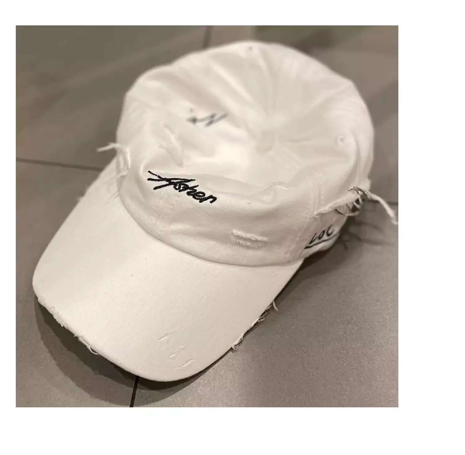 Women's Korean Style Baseball Cap Cream Misty — feature 15
