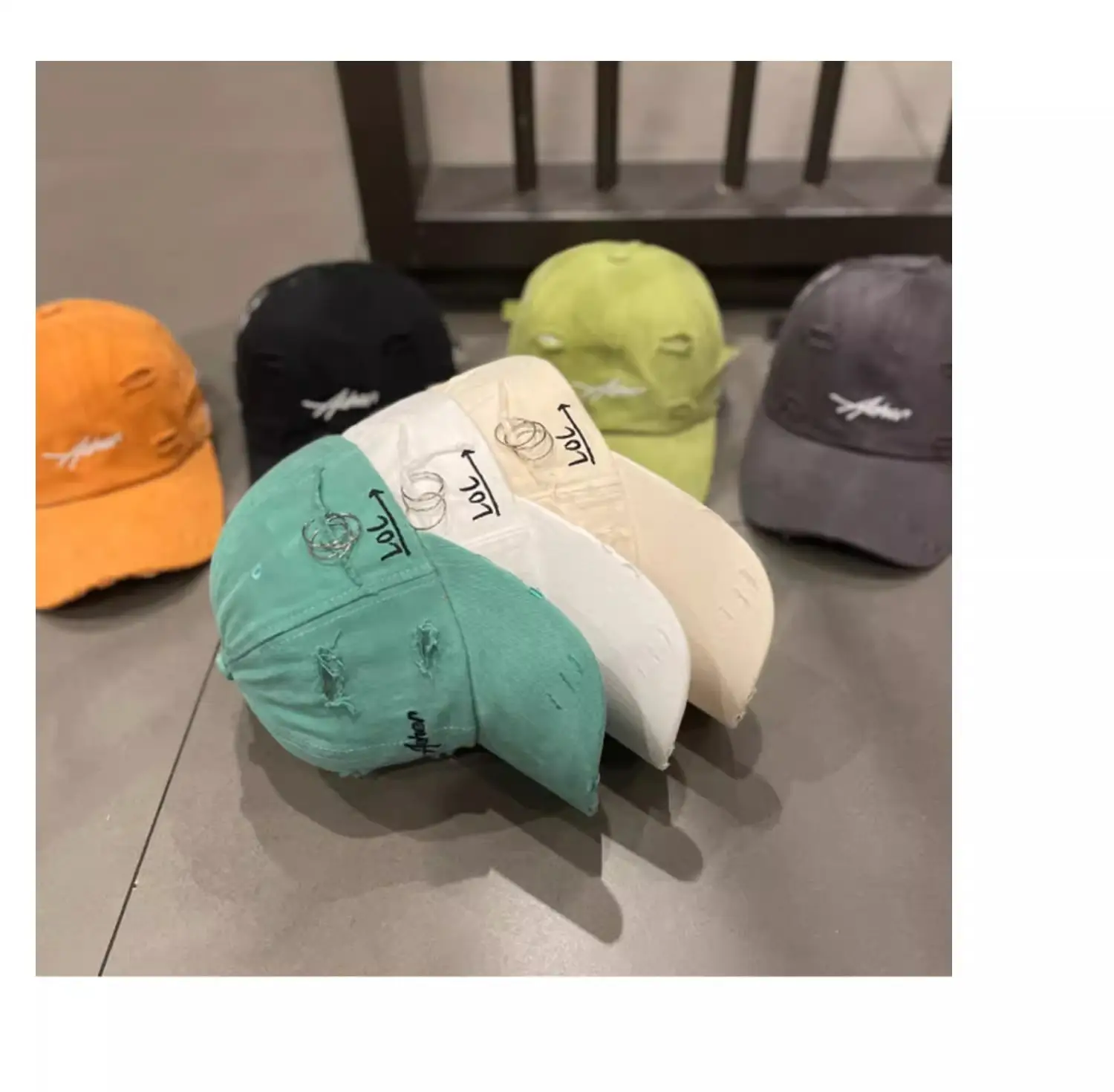 Women's Korean Style Baseball Cap Cream Misty — feature 7