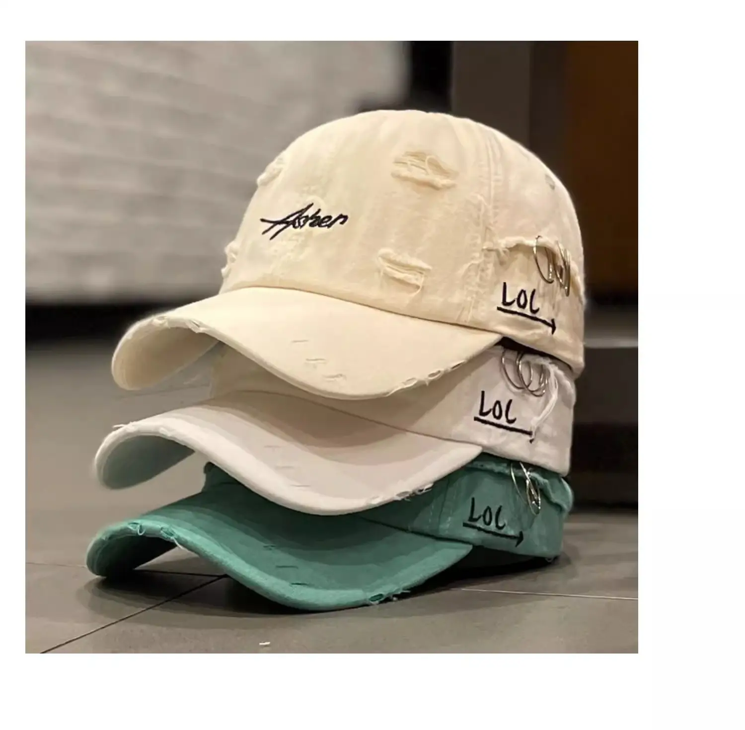 Women's Korean Style Baseball Cap Cream Misty — feature 8