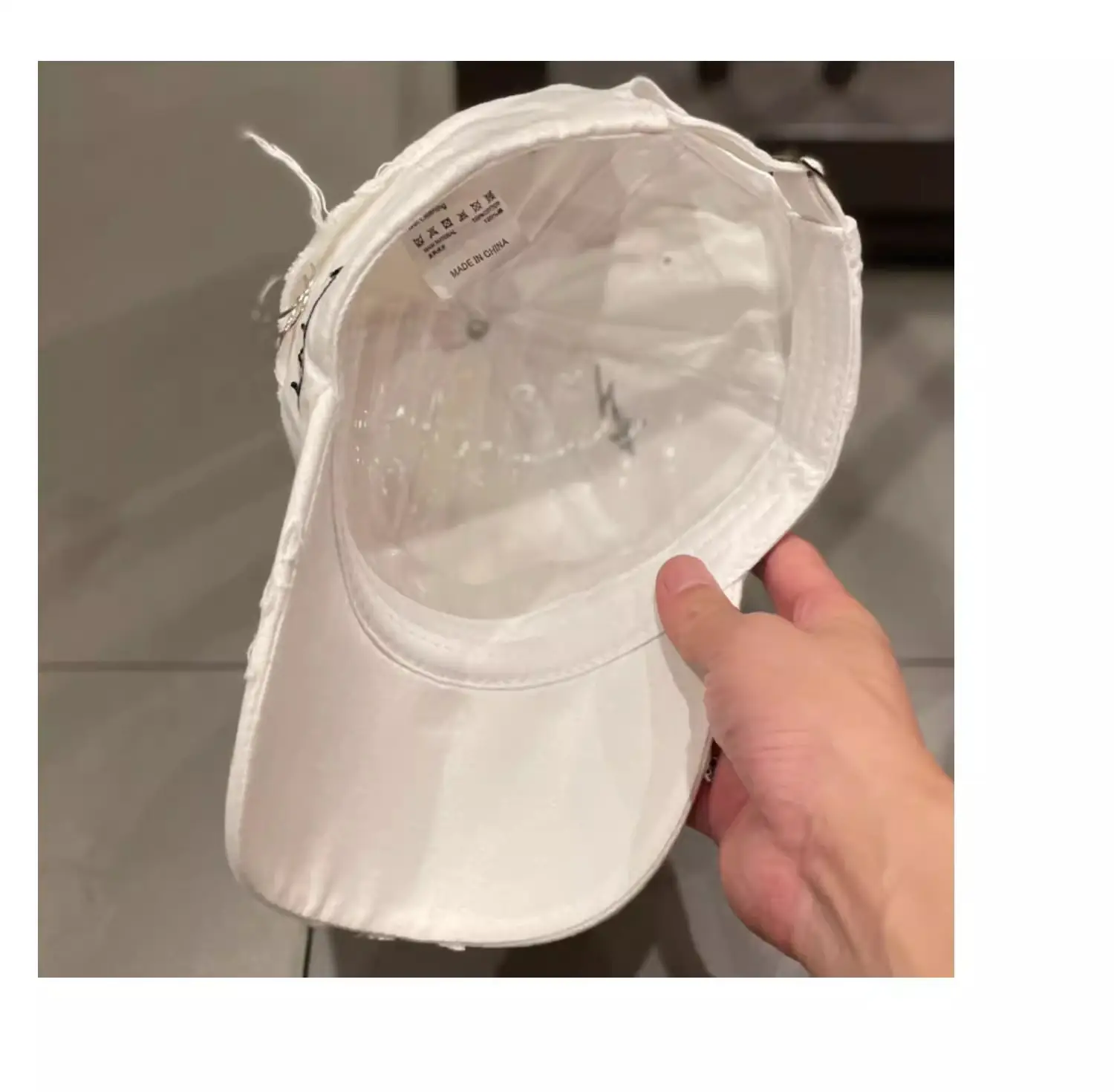 Women's Korean Style Baseball Cap Cream Misty — feature 9