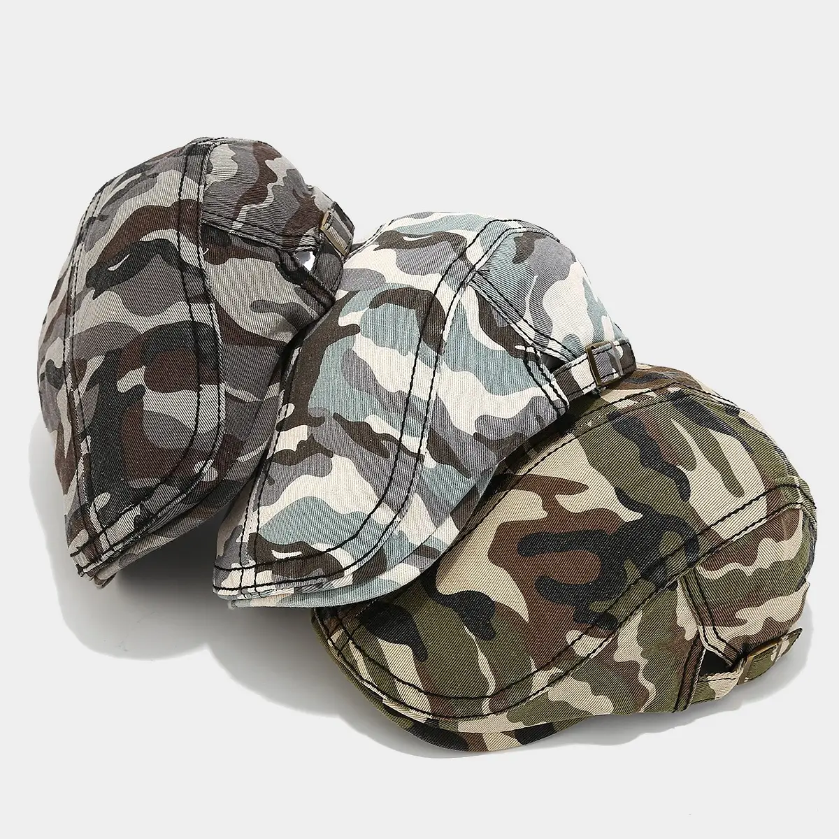 Men Camouflage Cap Jungle Hiking Women Beret — feature 3