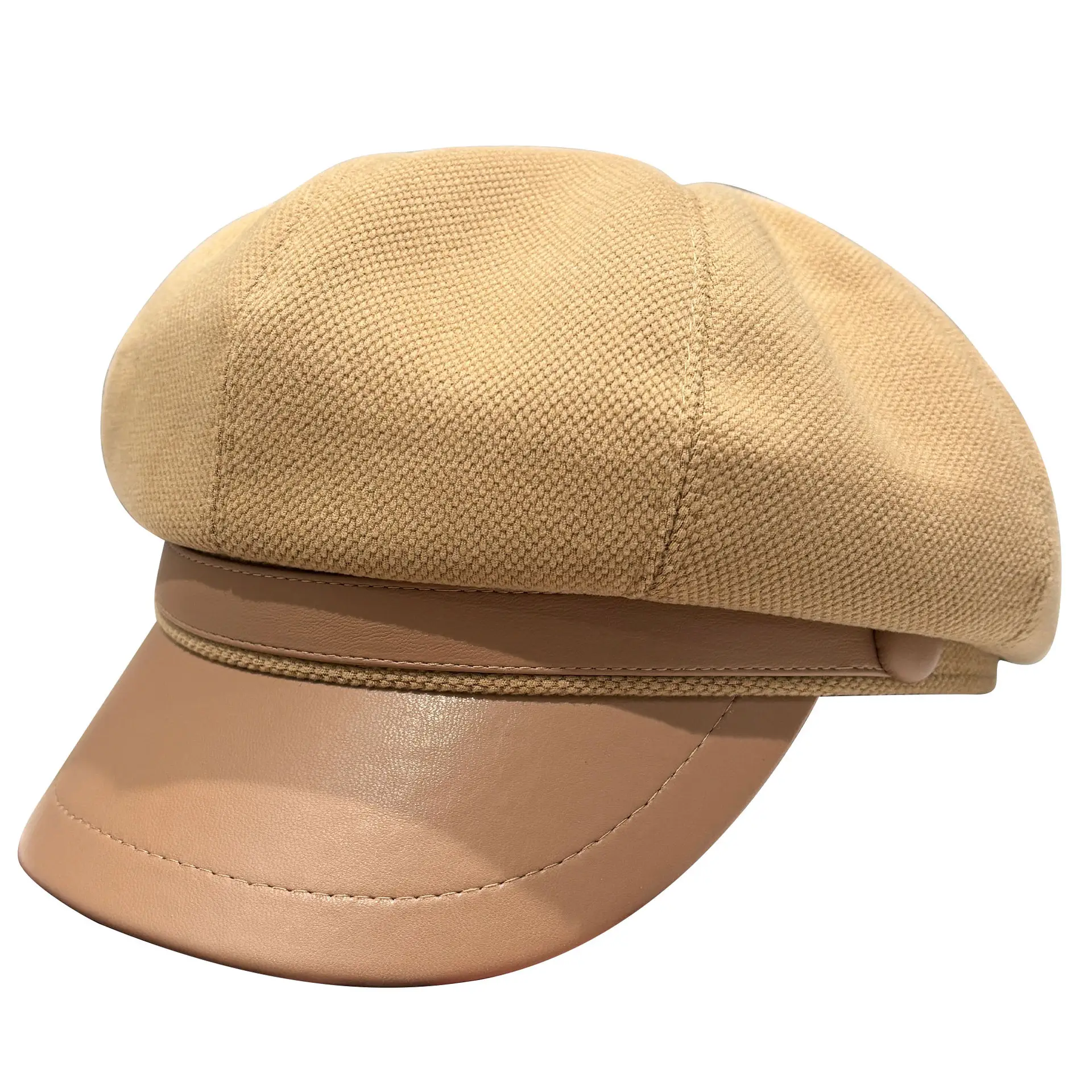 Women's Black Octagonal Beret Cap Spring Autumn Wear - Image 22