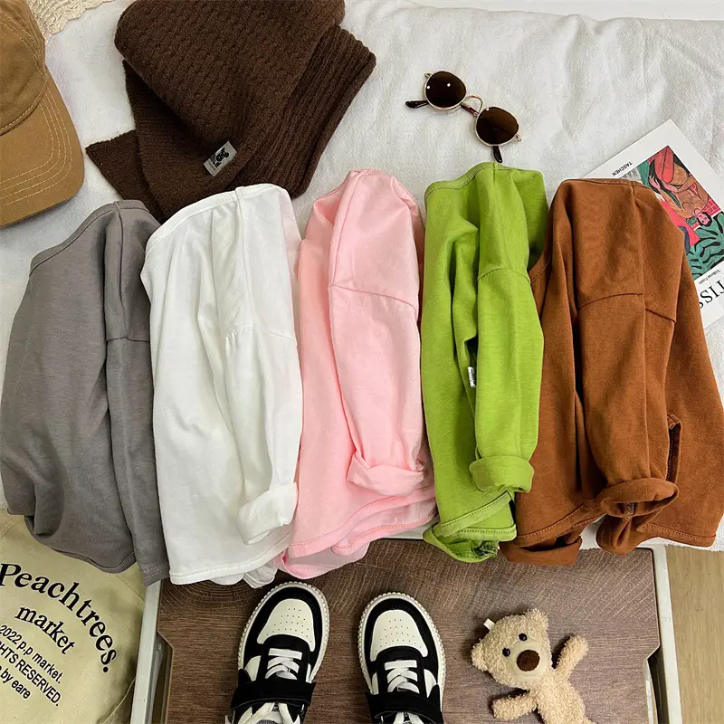 Children's Long Sleeve T-Shirt Pure Cotton Autumn Korean Style