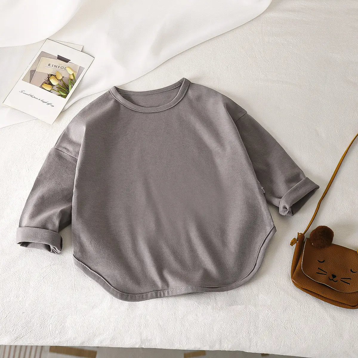 Children's Long Sleeve T-Shirt Pure Cotton Autumn Korean Style