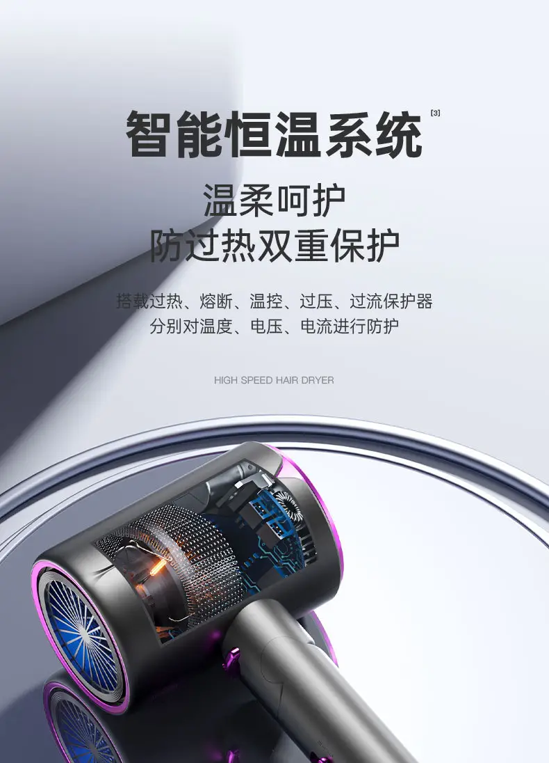 2300W Foldable Hair Dryer with Blue Light — feature 12