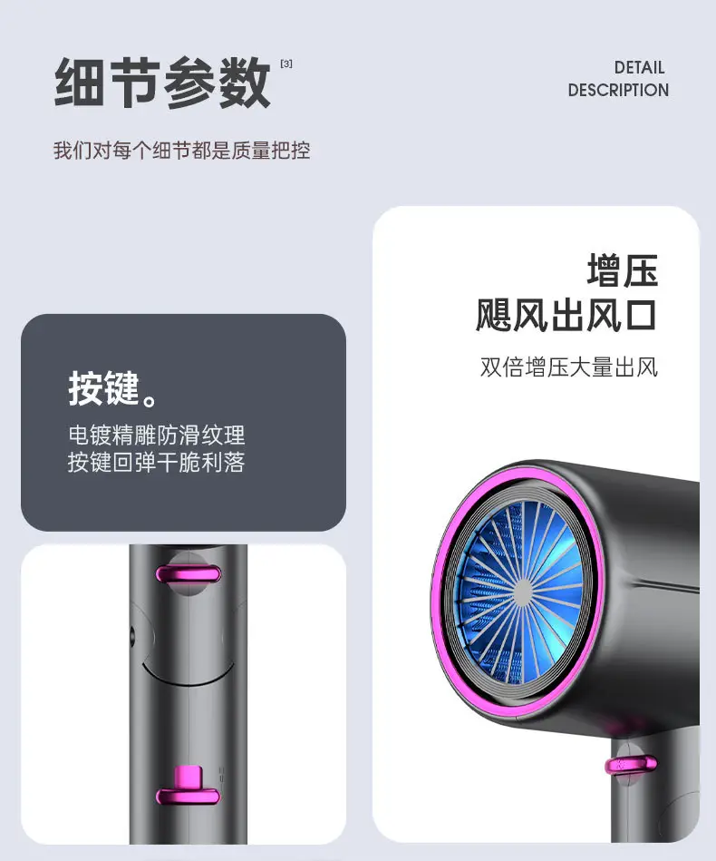 2300W Foldable Hair Dryer with Blue Light — feature 23