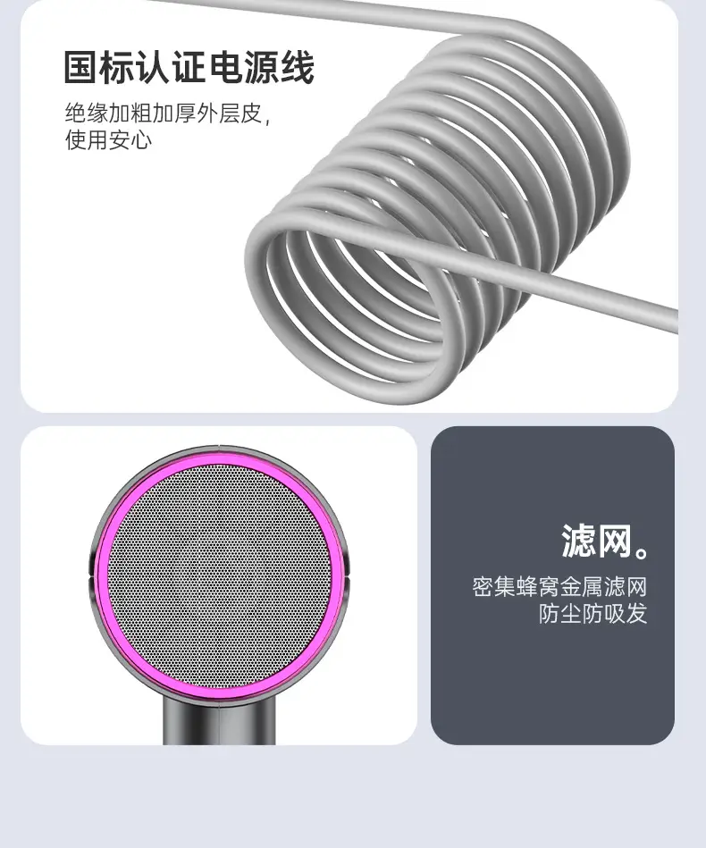 2300W Foldable Hair Dryer with Blue Light — feature 24