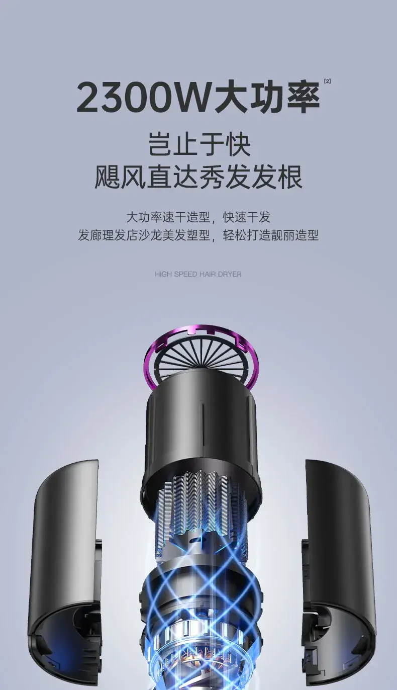1800W High Power Hair Dryer Black — feature 34