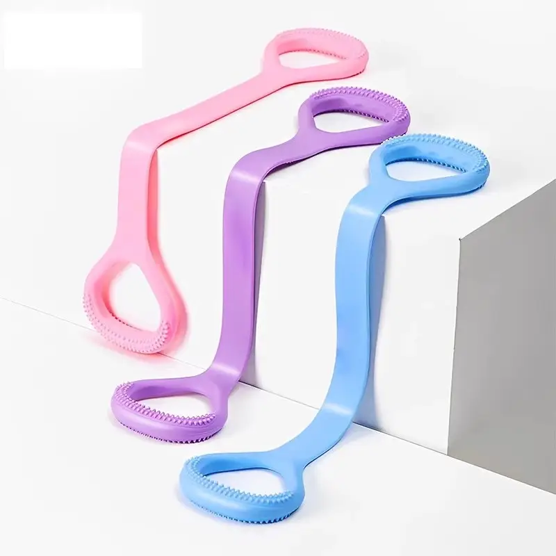 Anti-Breakage Resistance Rope 11-Piece Set Indoor Fitness Resistance Band Strength Training Elastic Band Equipment Latex Material — feature 1