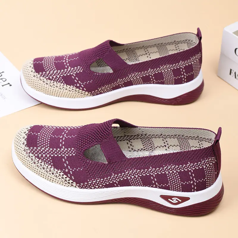 Shoes Women SHEIN Daifa New Cross-border Women's Shoes Casual Moms Shoes Socks Mesh Shoes Soft-soled sneaker Women — feature 6