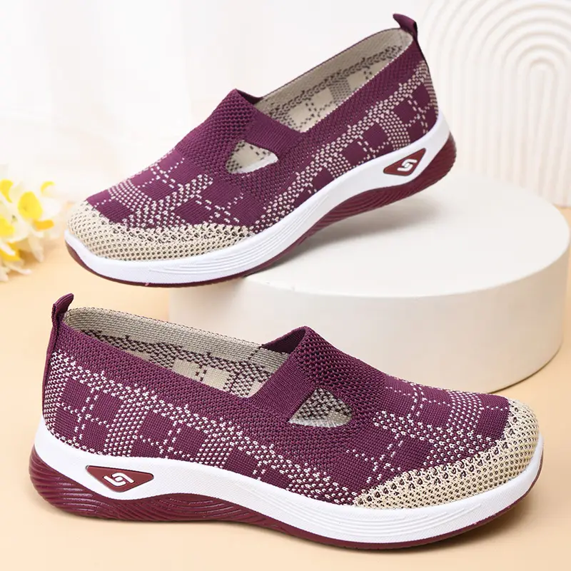 Shoes Women SHEIN Daifa New Cross-border Women's Shoes Casual Moms Shoes Socks Mesh Shoes Soft-soled sneaker Women — feature 7