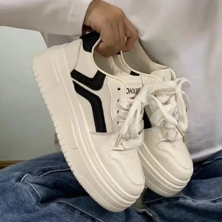 White Chunky Platform Sneakers for Kids Autumn 2024 — feature 1
