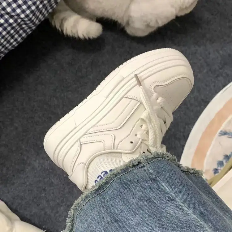 White Chunky Platform Sneakers for Kids Autumn 2024 — feature 12