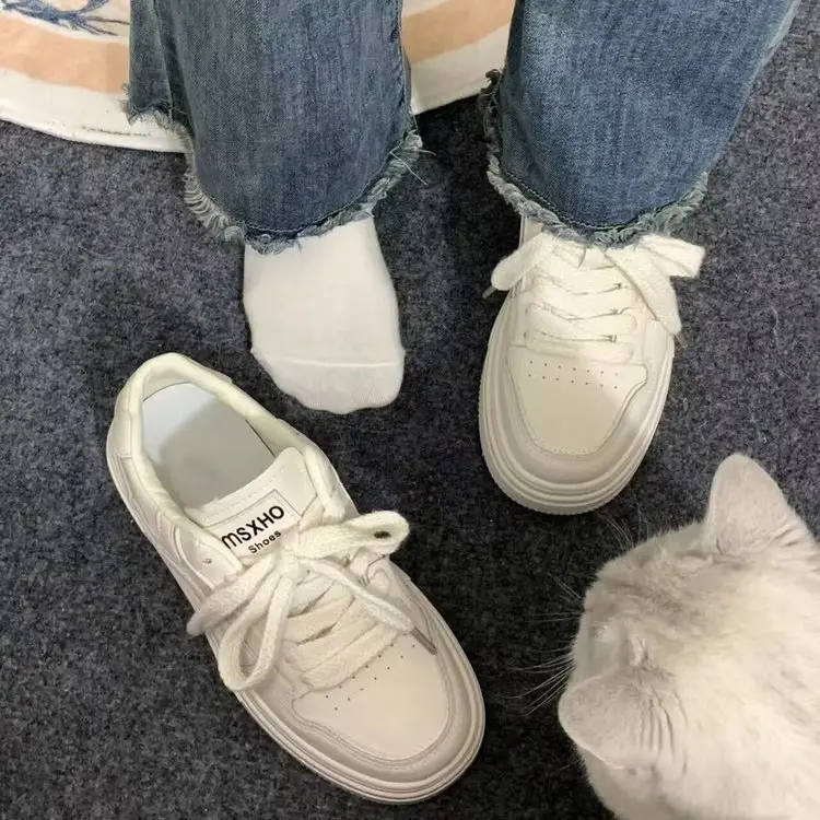 White Chunky Platform Sneakers for Kids Autumn 2024 — feature 13