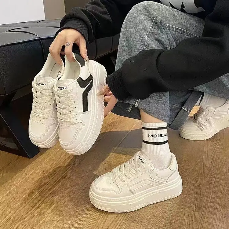 White Chunky Platform Sneakers for Kids Autumn 2024 — feature 2
