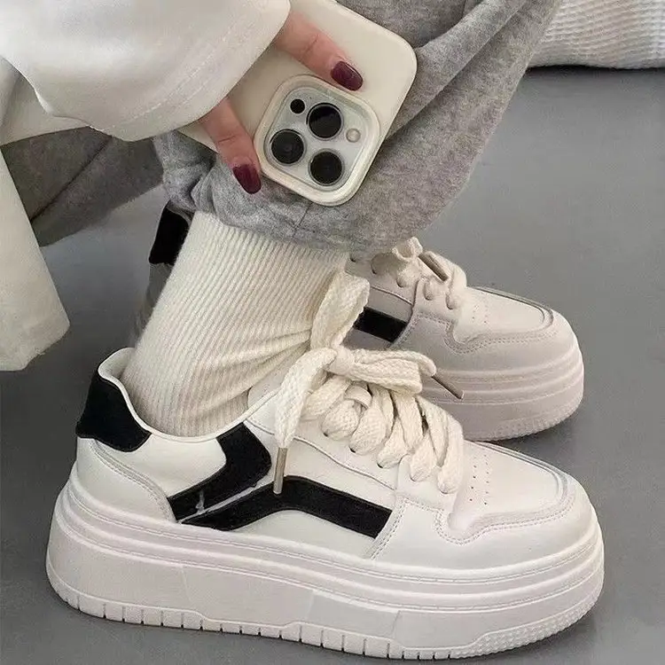 White Chunky Platform Sneakers for Kids Autumn 2024 — feature 5