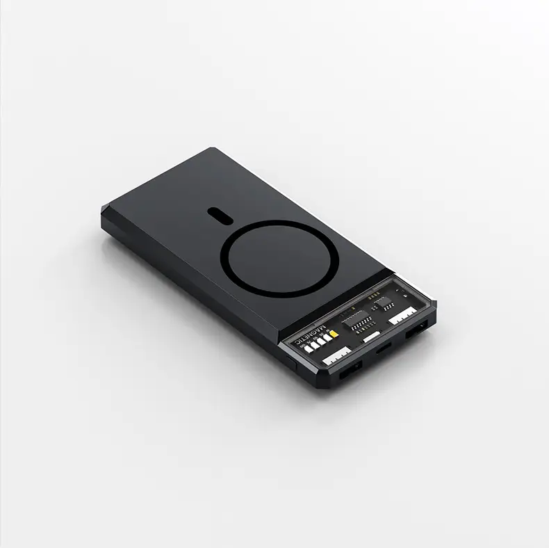 Transparent Magsafe Magnetic Wireless Charging Treasure 20000 mA Small and Large Capacity Mobile Power Sharing Gift — feature 22
